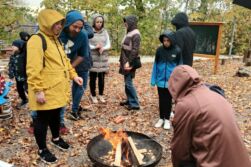 Podzimní tvoření s rodiči na zahradě MŠ